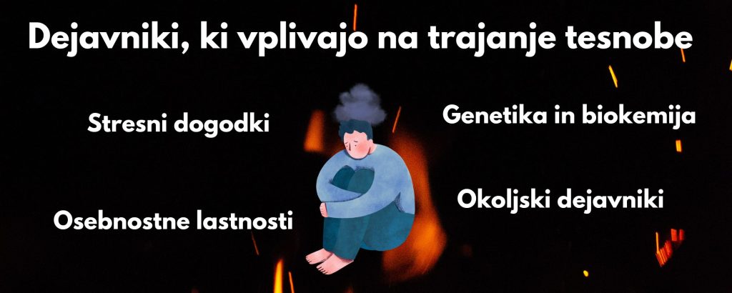 dejavniki, ki vplivajo na trajanje tesnobe