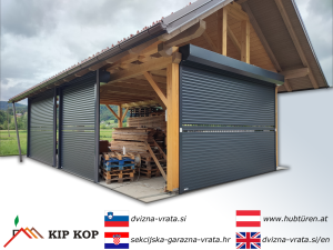 Dvižna rolo navojna garažna vrata