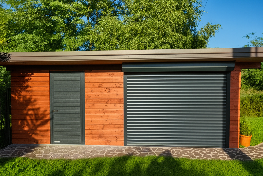 Rolo garažna vrata in stranska vhodna vrata