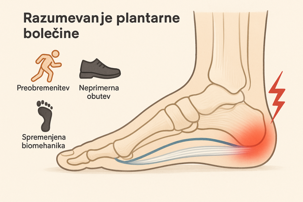 Plantarna bolečina.