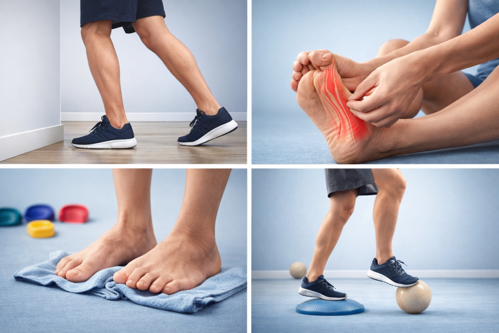 kombinacija ortopedskih vložkov in vaj