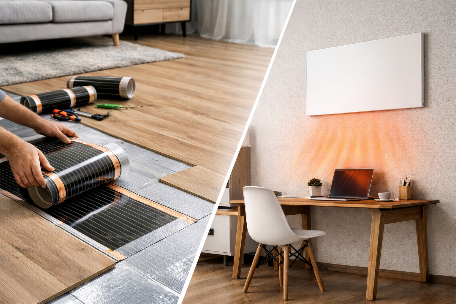 Karbonske grelne folije in IR paneli.