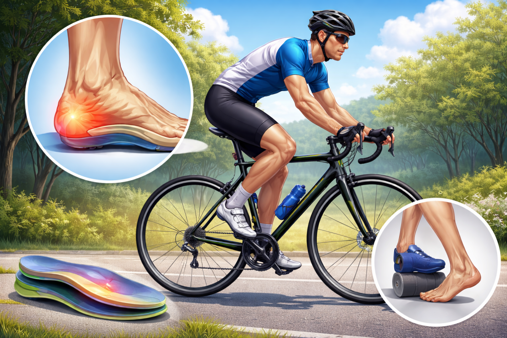 Kolesarjenje in plantarni fasciitis.