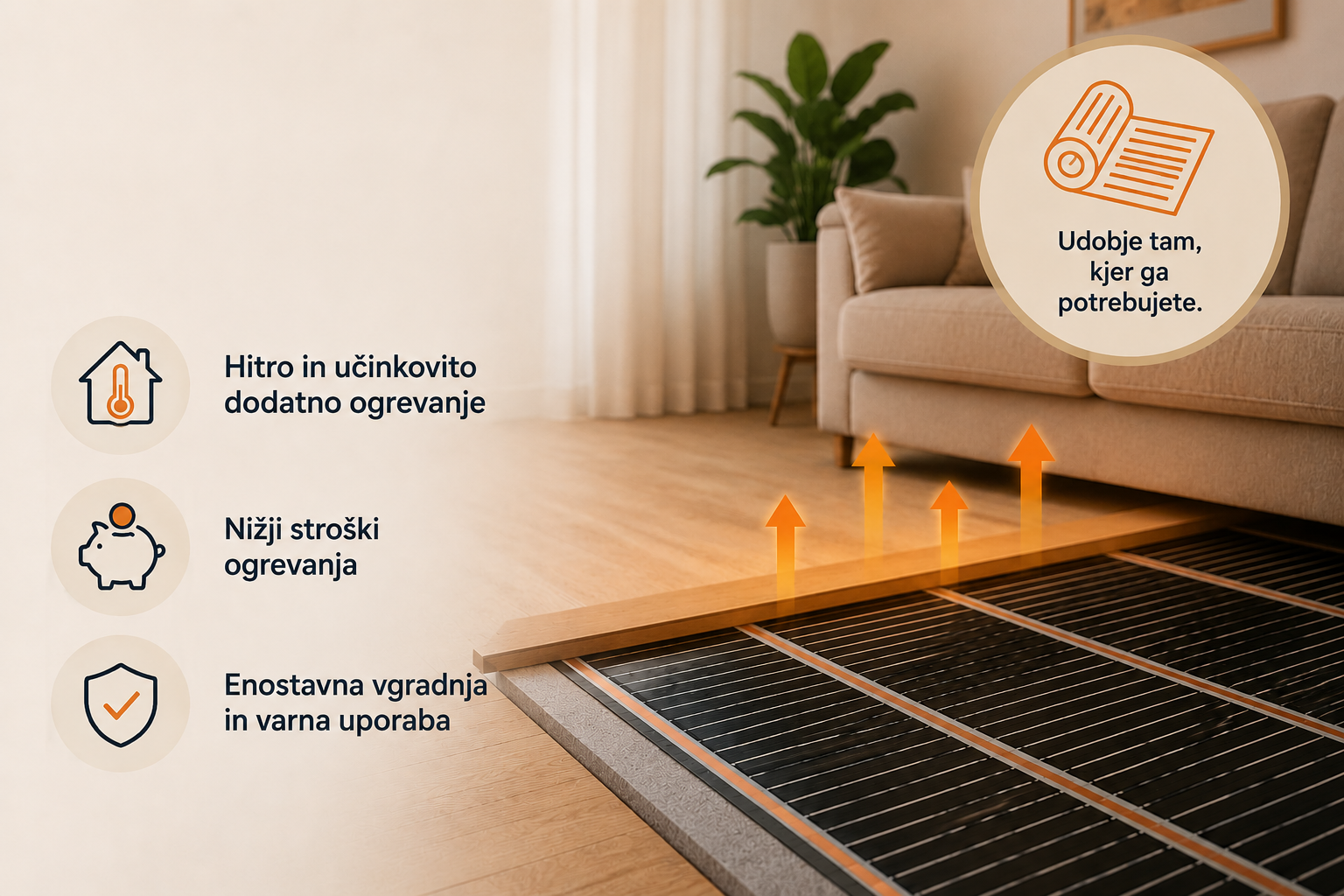 Prednosti grelnih folij.
