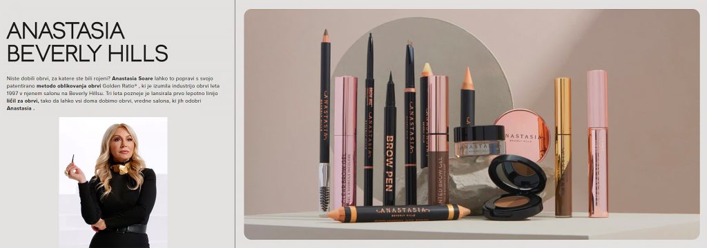 Anastasia Beverly Hills kozmetika Pinkshop.si